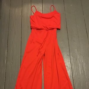 Red jumpsuit